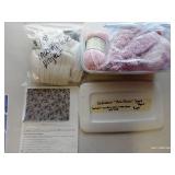 Unfinished "Best Friends" Scarf Project w/ Instructions, Yarn & Needles