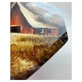 Beautiful Hand Painted Blade & Framed Cross-stitch