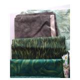 Stack (7) Green Quilting Cottons