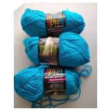(3) Skeins Lion 100% Microfiber Yarn
