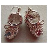 925 Baby Boots Charms