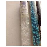 (5) Glass Seed Bead Tubes