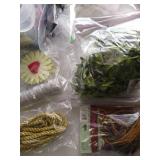 Bin Full of Cording & Ribbon Accents