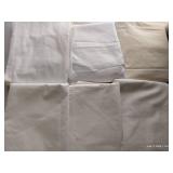 (6) Panels of Cream & White Cottons 2-2.5 Yards Each