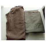 Very Heavy and Large Brown & Grey/Green Fabric Cuts