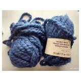 (2) Skeins Chunky Blue Yarn