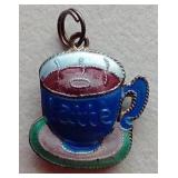 Double-Sided Painted Latte Charm