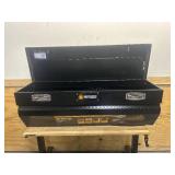 Northern Tool + Equipment Chest Truck Toolbox, 56in. x 20in. x 15.75in. x 18in., Aluminum, Gloss Black, Pull Handle Latches MSRP $519.99