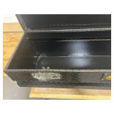 Northern Tool + Equipment Chest Truck Toolbox, 56in. x 20in. x 15.75in. x 18in., Aluminum, Gloss Black, Pull Handle Latches MSRP $519.99