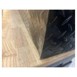 Northern Tool + Equipment Chest Truck Toolbox, 56in. x 20in. x 15.75in. x 18in., Aluminum, Gloss Black, Pull Handle Latches MSRP $519.99