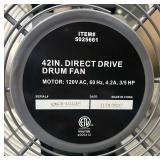 Strongway 42in. Direct Drive Drum Fan, 16,500 CFM, 3/5 HP #5025661 Msrp $399.99