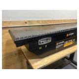 Northern Tool + Equipment Short Bed Low-Profile Crossover Truck Toolbox with Removable Tray, 63in. x 20in. x 13in., Aluminum, Gloss Black, Pull Handle Latches MSRP $449.99