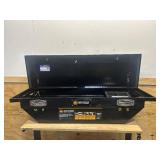 Northern Tool + Equipment Short Bed Low-Profile Crossover Truck Toolbox with Removable Tray, 63in. x 20in. x 13in., Aluminum, Gloss Black, Pull Handle Latches MSRP $449.99