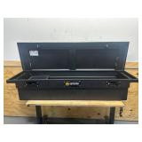 Northern Tool + Equipment Low-Profile Crossover Truck Toolbox with Removable Tray, 69in. x 20in. x 13in., Aluminum, Textured Matte Black, Pull Handle Latches