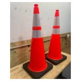 Lot of 2- Traffic Cones