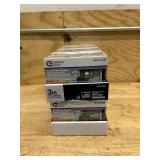 3in. Integrated LED Canless Recessed Light with White Trim, Silver and White Reflectors and CCT, (lot of 8)