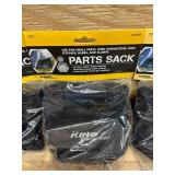 King Innovation 47030 Chalk Bag with Adjustable Belt & Draw String, Black