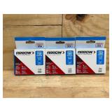 Arrow T50 3/8 in. W X 17/32 in. L 18 Ga. Flat Crown Heavy Duty Staples 1250 pk (lot of 3)