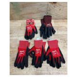 Milwaukee Size 9 Gloves (lot of 5)