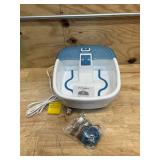 *Homedics Bubble Bliss  Deluxe Foot Spa Surrounds Your feet with Massaging Bubbles - Blue, (14.75 x 6.75 x14)
