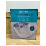 *Homedics Bubble Bliss  Deluxe Foot Spa Surrounds Your feet with Massaging Bubbles - Blue, (14.75 x 6.75 x14)
