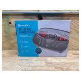 Homedics Vibration Foot Massager with Soothing Heat, Gray