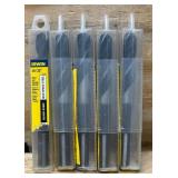 Irwin Silver and Deming Drill Bit 19/32" lot of 5