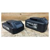Hercules Lithium-ION Battery 2/5AH lot of 2