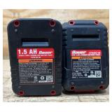 Bauer Lithium-ION Battery Pack 1.5/3AH lot of 2
