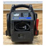Strongway 12V Lead-Acid Jump Starter and Power Pack, 900A Peak, 250 PSI Air Compressor #6106068 Msrp $99.99