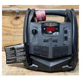 *Schumacher Instant Power Portable Jump Starter with Air Compressor and Light, 12 Volts, 1200 Peak Amps, Model# SJ1332 #81698 Msrp $199.99