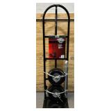 * Ironton Steel Pneumatic Hand Truck, 600-Lb. Capacity, 16.93in.L x 21.65in.W x 51.57in.H #67834 Msrp $67.99