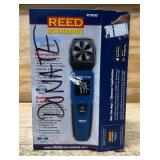 REED INSTRUMENTS Anemometer: 1 fpm Air Velocity Resolution, Relative Humidity, Rotating Vane, R1600 Msrp $161.14