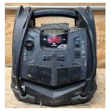 Schumacher Instant Power Portable Jump Starter with Air Compressor and Light, 12 Volts, 1200 Peak Amps, Model# SJ1332 #81698 Msrp $199.99