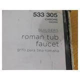 GLACIER BAY Builders 461-5001 Roman Tub Faucet with 2-Handle Deck-Mount in Chrom