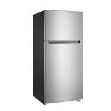 Vissani 18 cu. ft. Top Freezer Refrigerator in Fingerprint Resistant Stainless Look, Garage Ready