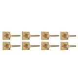 Defiant Tonebridge Brushed Gold Hall/Closet Door Lever with Square Rose 8-Pack