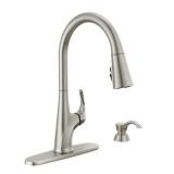 Delta Hyde Single-Handle Pull Down Sprayer Kitchen Faucet with ShieldSpray Technology in Spotshield Stainless