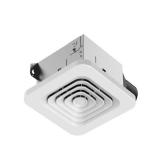 Commercial Electric 50 CFM Ceiling/Wall Mount No Cut Clip-Lock, Roomside Installation Square Bathroom Exhaust Fan, ENERGY STAR