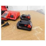 Milwaukee M18 18-Volt Lithium-Ion XC Starter Kit with Two 2.0Ah Batteries and Charger