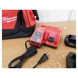 Milwaukee M18 18-Volt Lithium-Ion XC Starter Kit with Two 2.0Ah Batteries and Charger