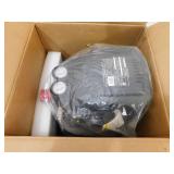 Husky 3 Gal. 120 PSI Portable Electric Oil-Free Light Duty Pancake Air Compressor with Fold Down Handle and 1-Quick Coupler