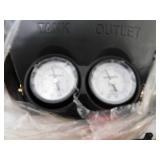 Husky 3 Gal. 120 PSI Portable Electric Oil-Free Light Duty Pancake Air Compressor with Fold Down Handle and 1-Quick Coupler