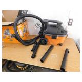 RIDGID 4 Gal. 5.0 Peak HP Portable Shop Vacuum WD4070 Wet Dry Vac with Fine Dust Filter, 14 ft. Locking Hose and Accessories