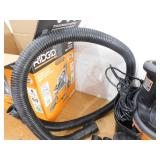 RIDGID 4 Gal. 5.0 Peak HP Portable Shop Vacuum WD4070 Wet Dry Vac with Fine Dust Filter, 14 ft. Locking Hose and Accessories