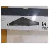 Everbilt 8 ft. X 8 ft. Grey Straight Leg Instant Canopy Pop Up Tent Sto-N-Go