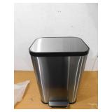 iTouchless 13.2 Gal. Stainless Steel Metal Household Trash Can with Trash Sticker, SoftStep Prox, and Odor Filter