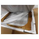 BYBLIGHT Kerlin 25.5 in. W x 15.35 in. D x 23.62 in. H Brown Rectangle Solid Wood End Table, Farmhouse Side Table for Living Room