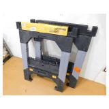 (2) DEWALT 33 in. H Metal Folding Sawhorse with Adjustable Legs