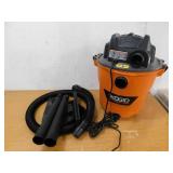 RIDGID 12 Gal. 5.0 Peak HP NXT Shop Vacuum Wet Dry Vac with General Debris Filter, Locking Hose and Attachments HD1200
